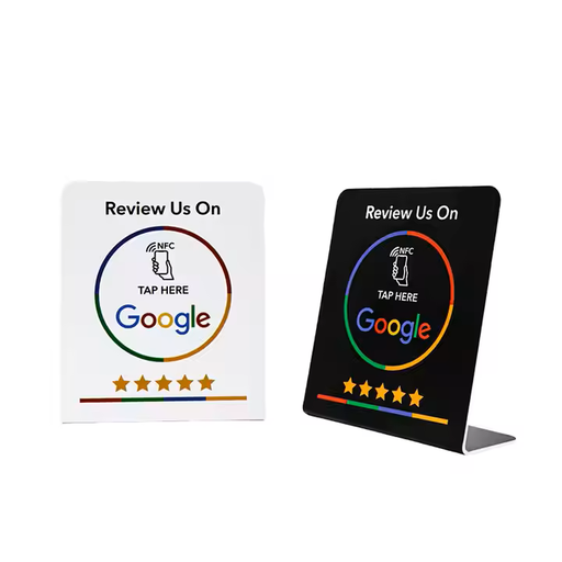 NFC Google Review Card with Stand